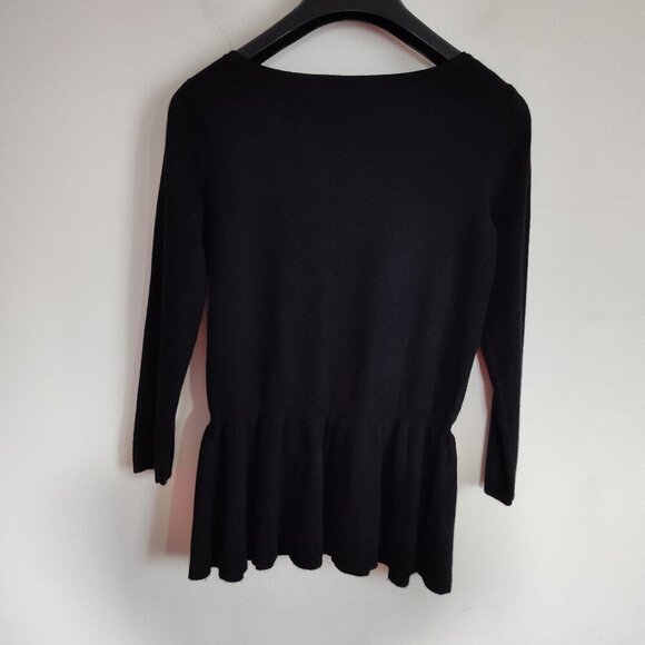 Ladies SZ PS Inc Black Three-Quarter Sleeve Sweater - Picture 2 of 3